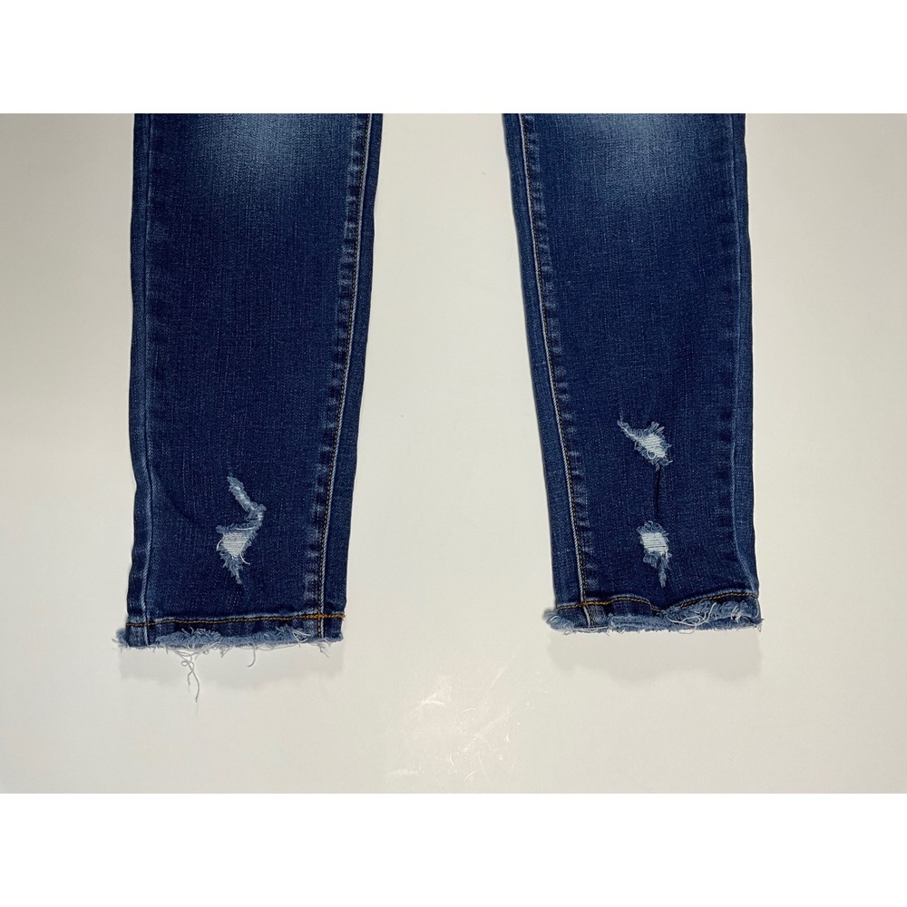 KanCan Mid Rise Ankle Skinny Jeans Distressed KC8376D Blue Size 11/29 - Picture 11 of 16